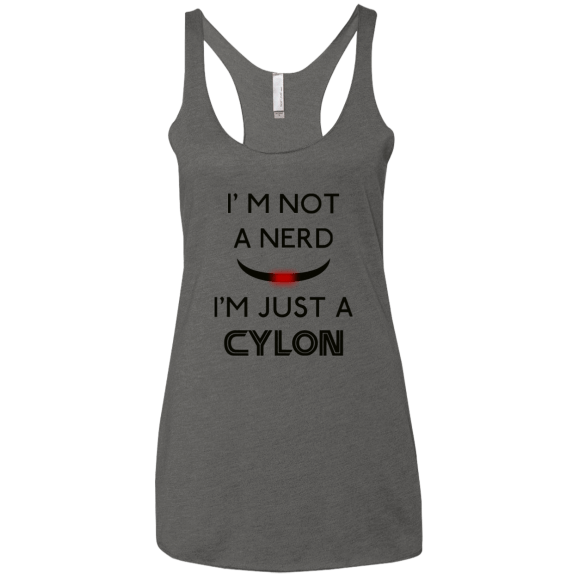 T-Shirts Premium Heather / X-Small Just cylon Women's Triblend Racerback Tank