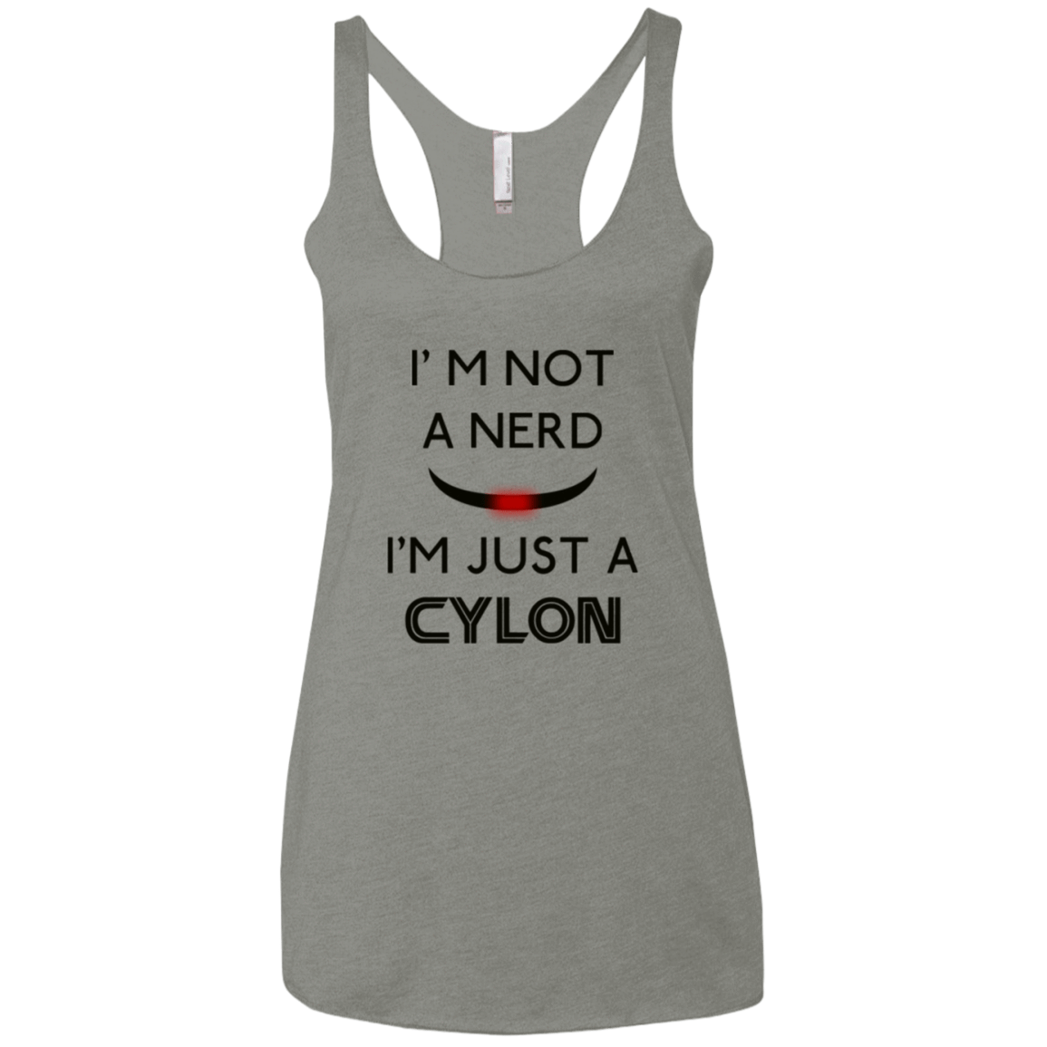 T-Shirts Venetian Grey / X-Small Just cylon Women's Triblend Racerback Tank