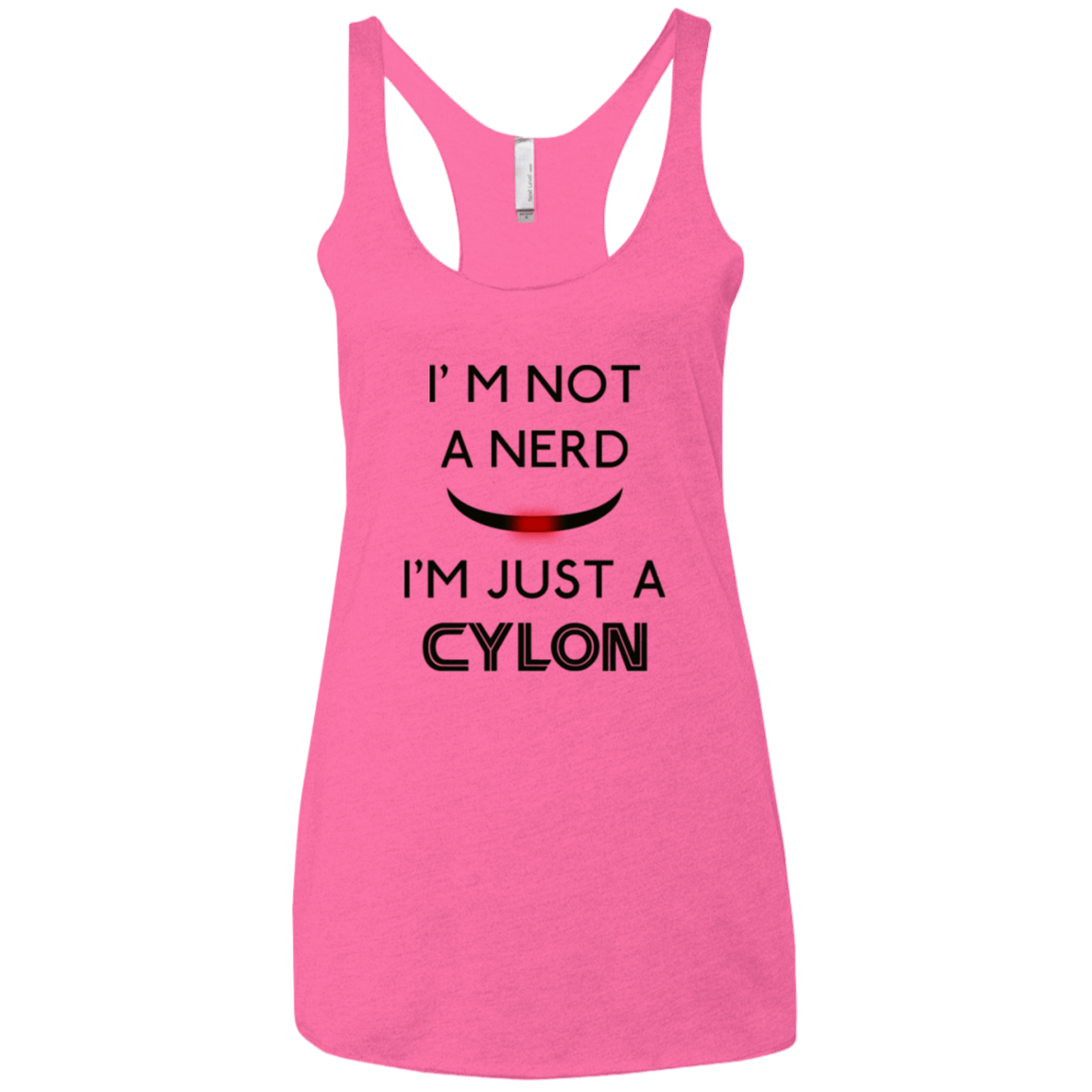 T-Shirts Vintage Pink / X-Small Just cylon Women's Triblend Racerback Tank