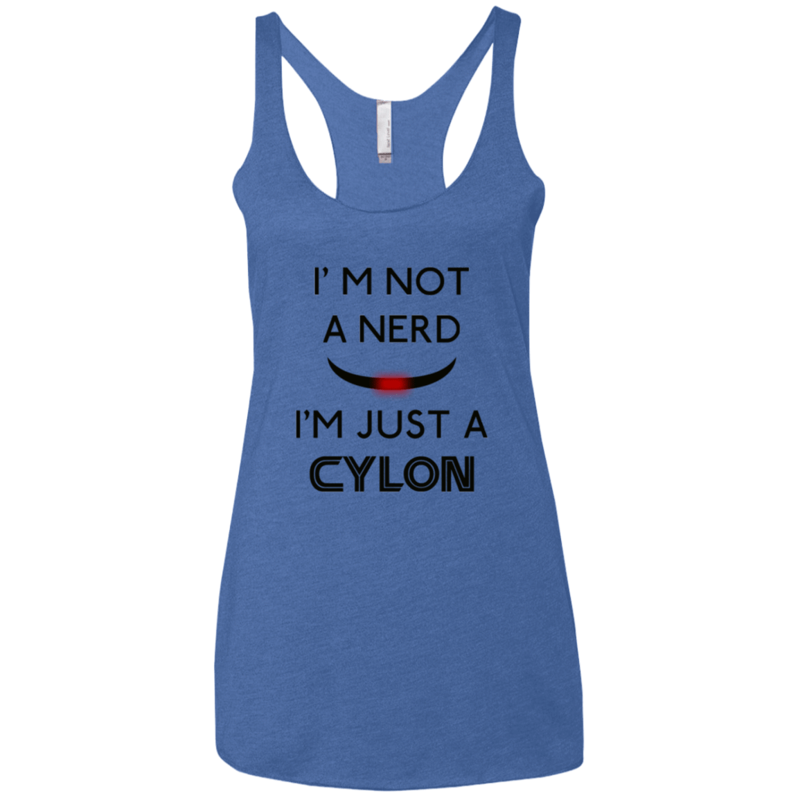 T-Shirts Vintage Royal / X-Small Just cylon Women's Triblend Racerback Tank