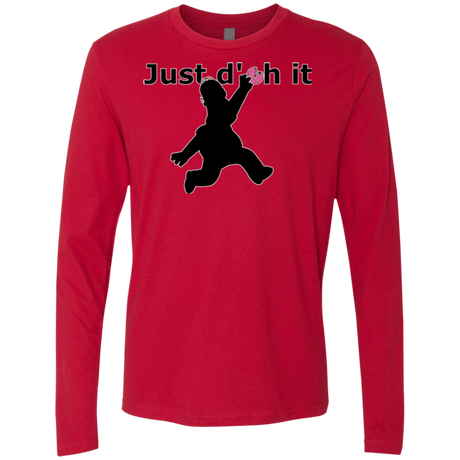 T-Shirts Red / Small Just doh it Men's Premium Long Sleeve