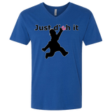 T-Shirts Royal / X-Small Just doh it Men's Premium V-Neck