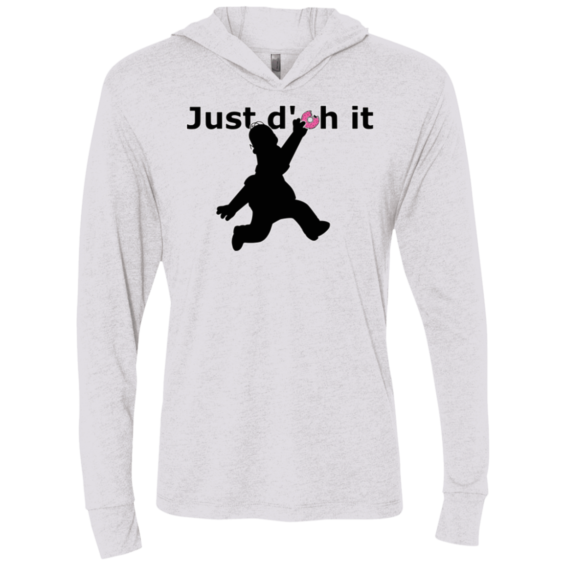 T-Shirts Heather White / X-Small Just doh it Triblend Long Sleeve Hoodie Tee