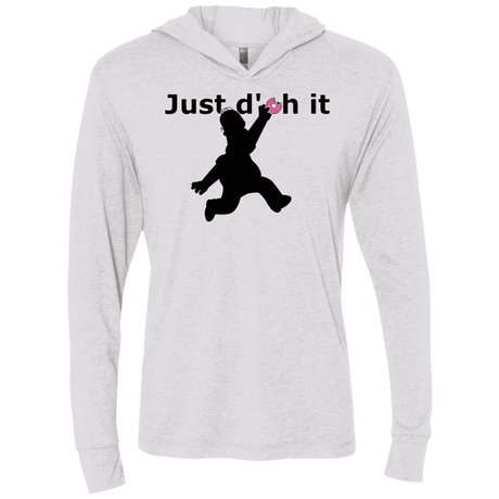 T-Shirts Heather White / X-Small Just doh it Triblend Long Sleeve Hoodie Tee
