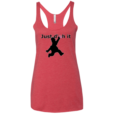 T-Shirts Vintage Red / X-Small Just doh it Women's Triblend Racerback Tank