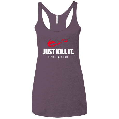 T-Shirts Vintage Purple / X-Small Just Kill It Women's Triblend Racerback Tank
