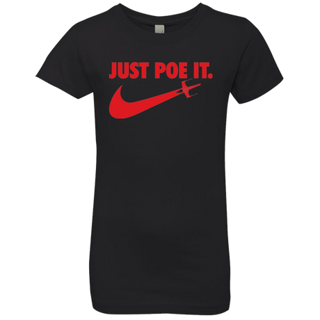 T-Shirts Black / YXS Just Poe It Girls Premium T-Shirt
