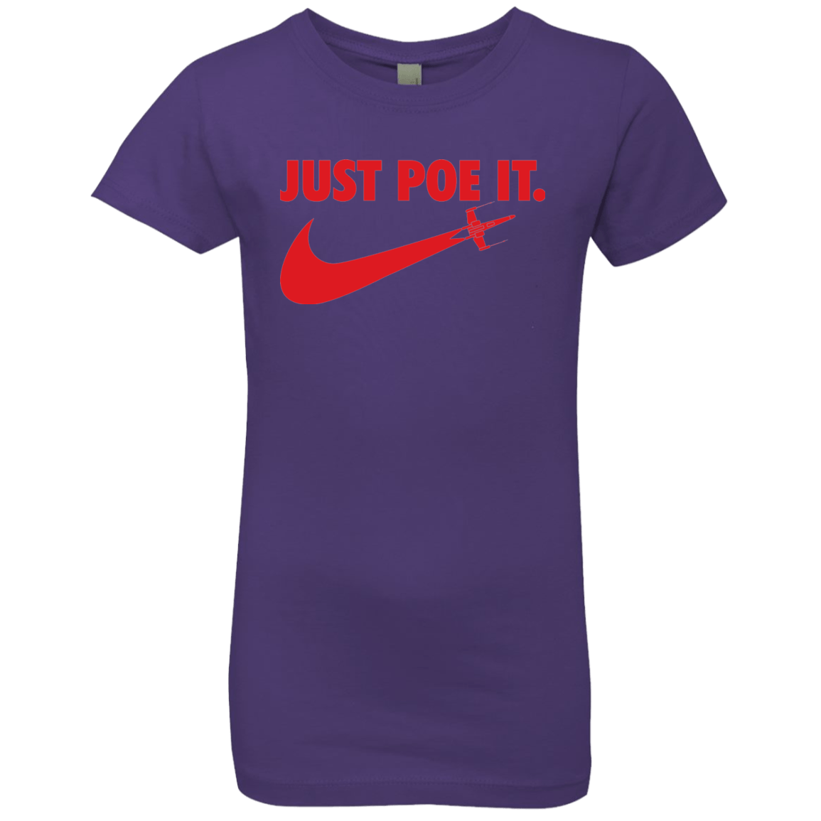 T-Shirts Purple Rush / YXS Just Poe It Girls Premium T-Shirt