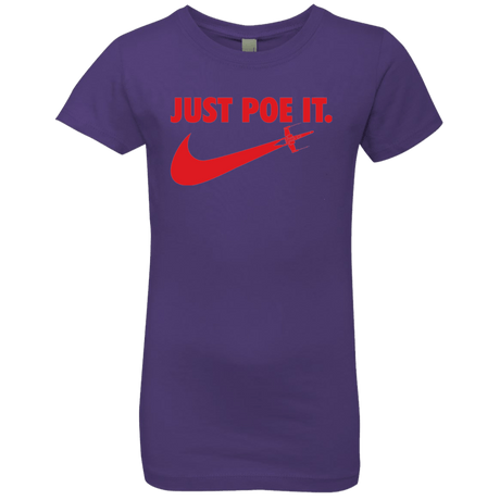 T-Shirts Purple Rush / YXS Just Poe It Girls Premium T-Shirt