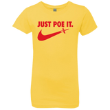 T-Shirts Vibrant Yellow / YXS Just Poe It Girls Premium T-Shirt