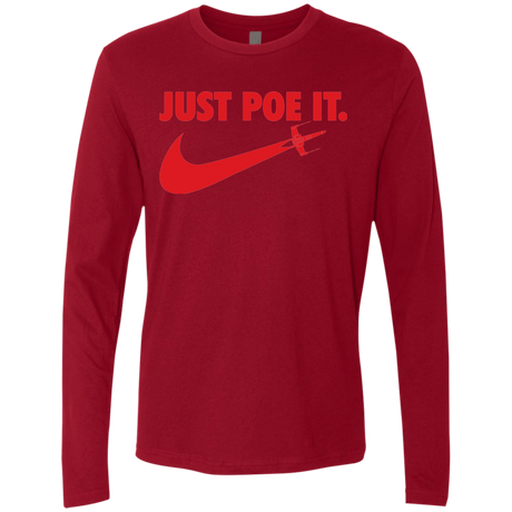 T-Shirts Cardinal / Small Just Poe It Men's Premium Long Sleeve