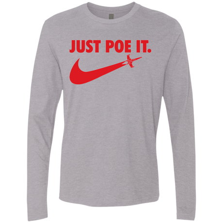 T-Shirts Heather Grey / Small Just Poe It Men's Premium Long Sleeve