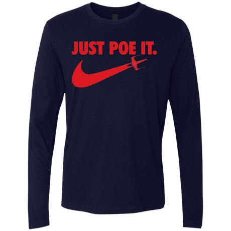 T-Shirts Midnight Navy / Small Just Poe It Men's Premium Long Sleeve