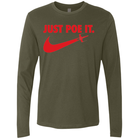T-Shirts Military Green / Small Just Poe It Men's Premium Long Sleeve