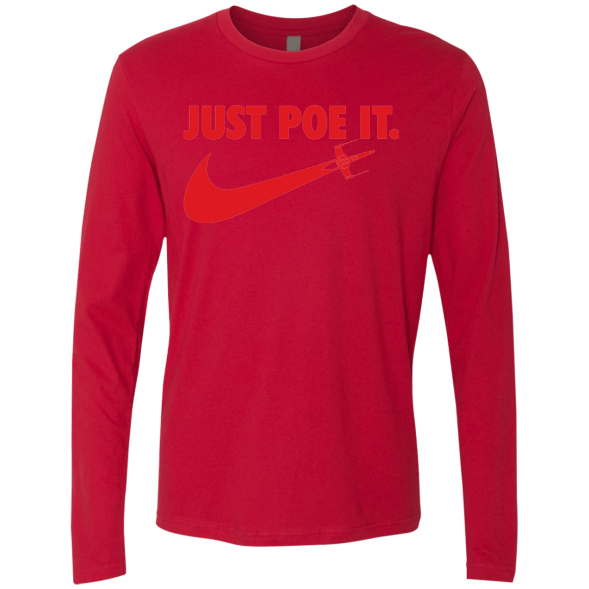 T-Shirts Red / Small Just Poe It Men's Premium Long Sleeve