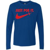 T-Shirts Royal / Small Just Poe It Men's Premium Long Sleeve