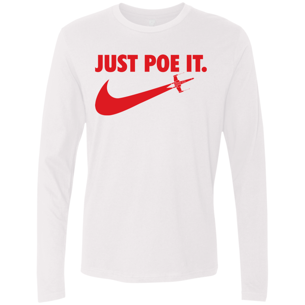 T-Shirts White / Small Just Poe It Men's Premium Long Sleeve