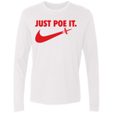 T-Shirts White / Small Just Poe It Men's Premium Long Sleeve