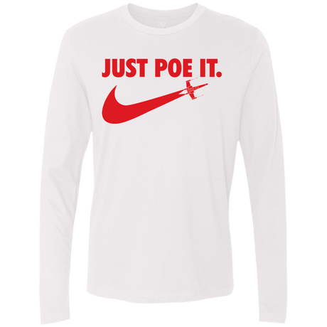 T-Shirts White / Small Just Poe It Men's Premium Long Sleeve