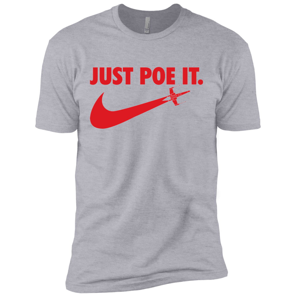 T-Shirts Heather Grey / X-Small Just Poe It Men's Premium T-Shirt