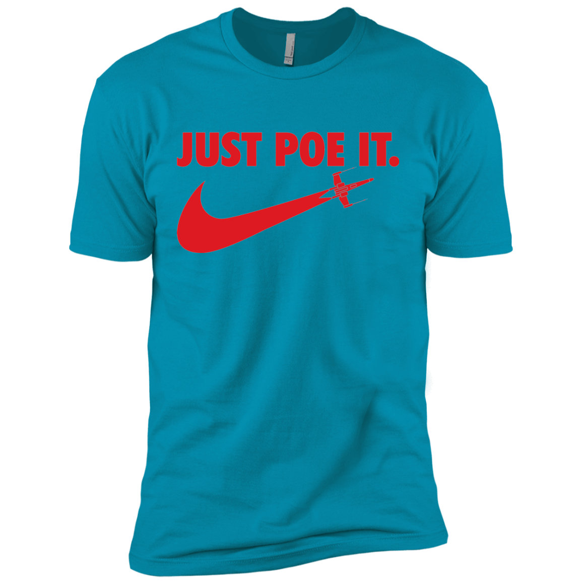 T-Shirts Turquoise / X-Small Just Poe It Men's Premium T-Shirt