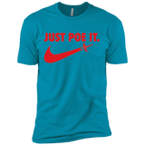 T-Shirts Turquoise / X-Small Just Poe It Men's Premium T-Shirt