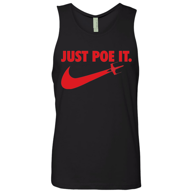 T-Shirts Black / Small Just Poe It Men's Premium Tank Top