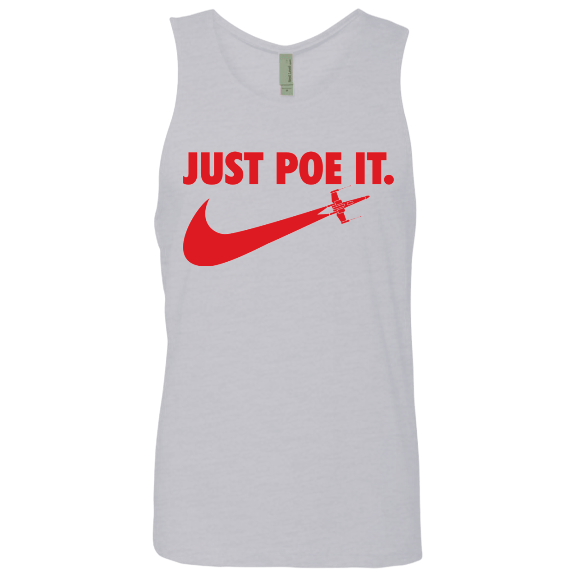 T-Shirts Heather Grey / Small Just Poe It Men's Premium Tank Top