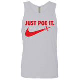 T-Shirts Heather Grey / Small Just Poe It Men's Premium Tank Top