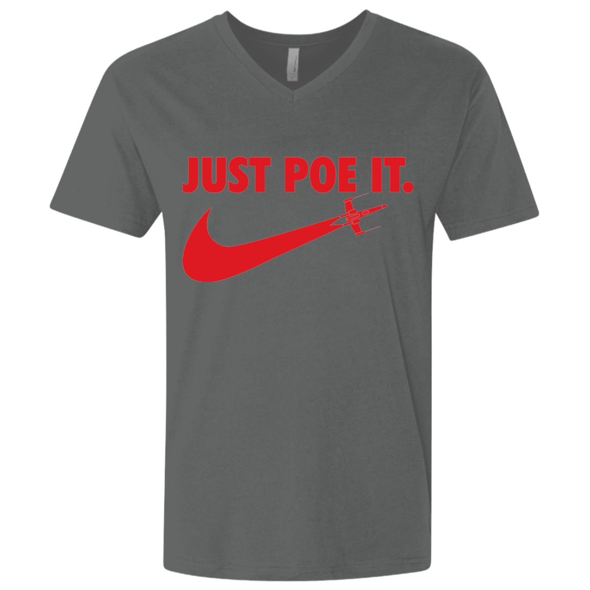 T-Shirts Heavy Metal / X-Small Just Poe It Men's Premium V-Neck