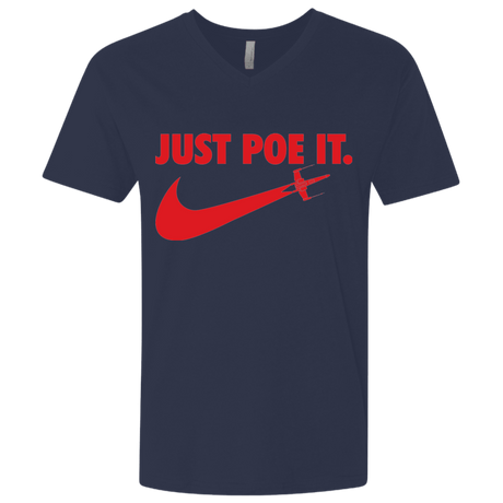 T-Shirts Midnight Navy / X-Small Just Poe It Men's Premium V-Neck