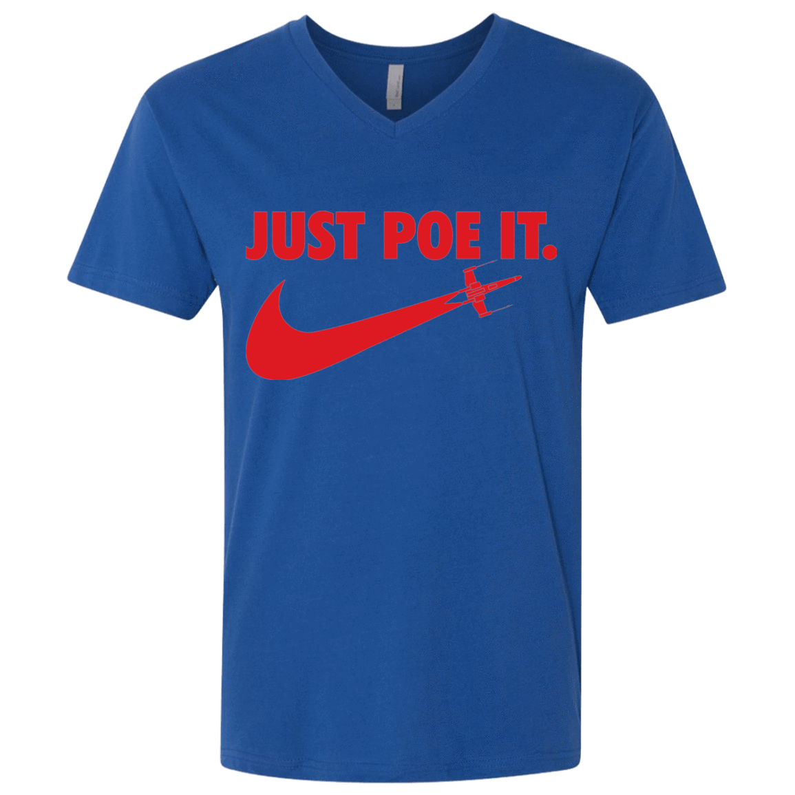 T-Shirts Royal / X-Small Just Poe It Men's Premium V-Neck