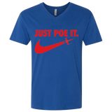 T-Shirts Royal / X-Small Just Poe It Men's Premium V-Neck