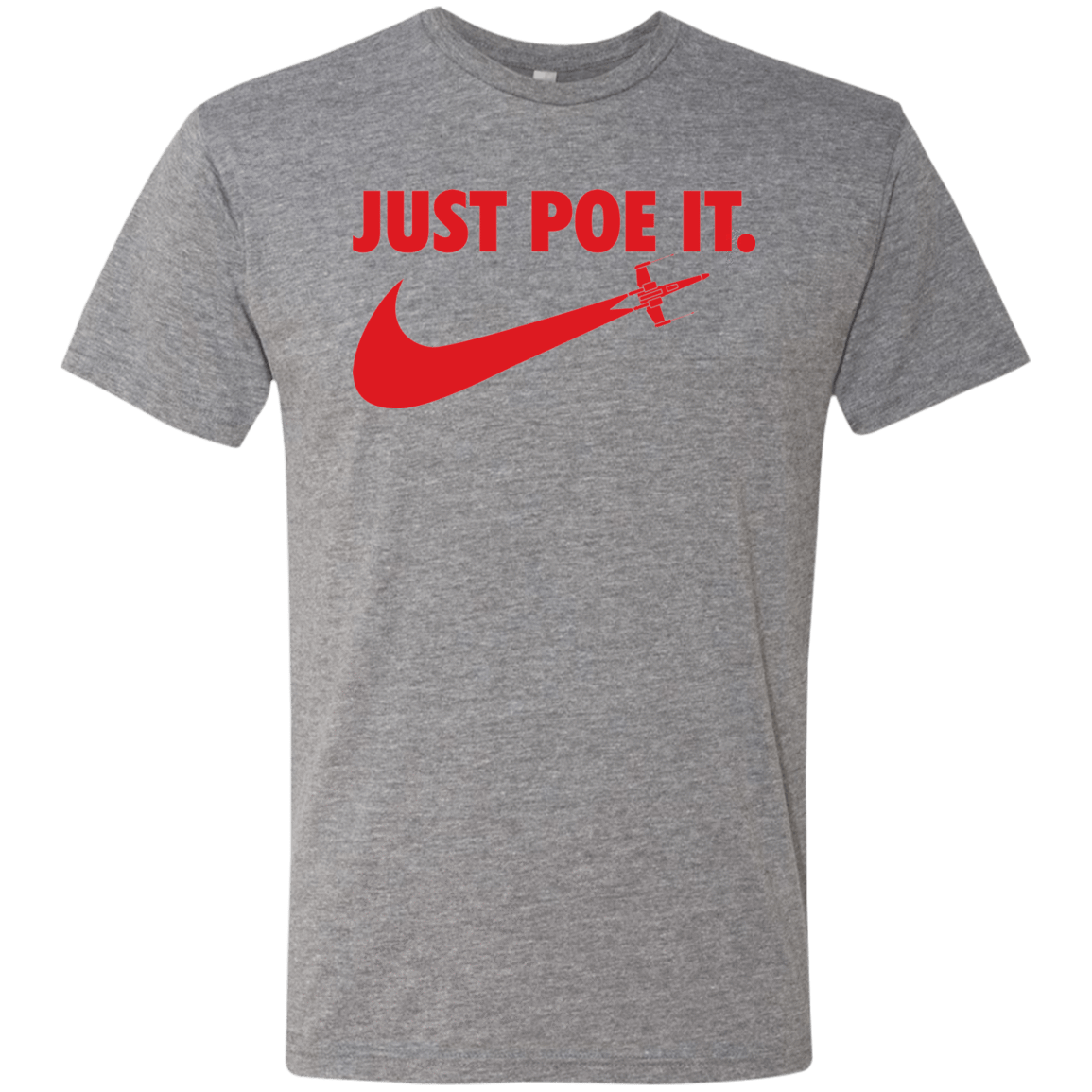 T-Shirts Premium Heather / Small Just Poe It Men's Triblend T-Shirt