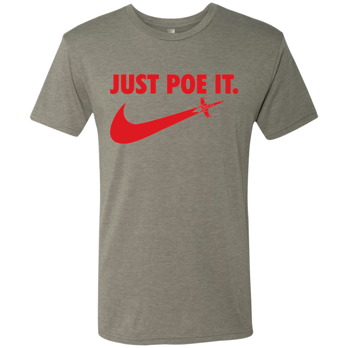 T-Shirts Venetian Grey / Small Just Poe It Men's Triblend T-Shirt