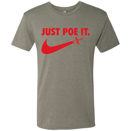 T-Shirts Venetian Grey / Small Just Poe It Men's Triblend T-Shirt
