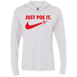 T-Shirts Heather White / X-Small Just Poe It Triblend Long Sleeve Hoodie Tee