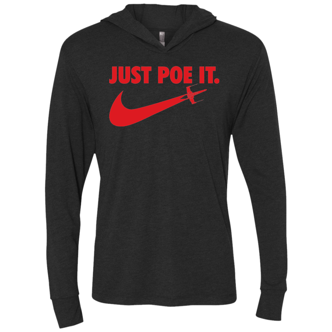 T-Shirts Vintage Black / X-Small Just Poe It Triblend Long Sleeve Hoodie Tee