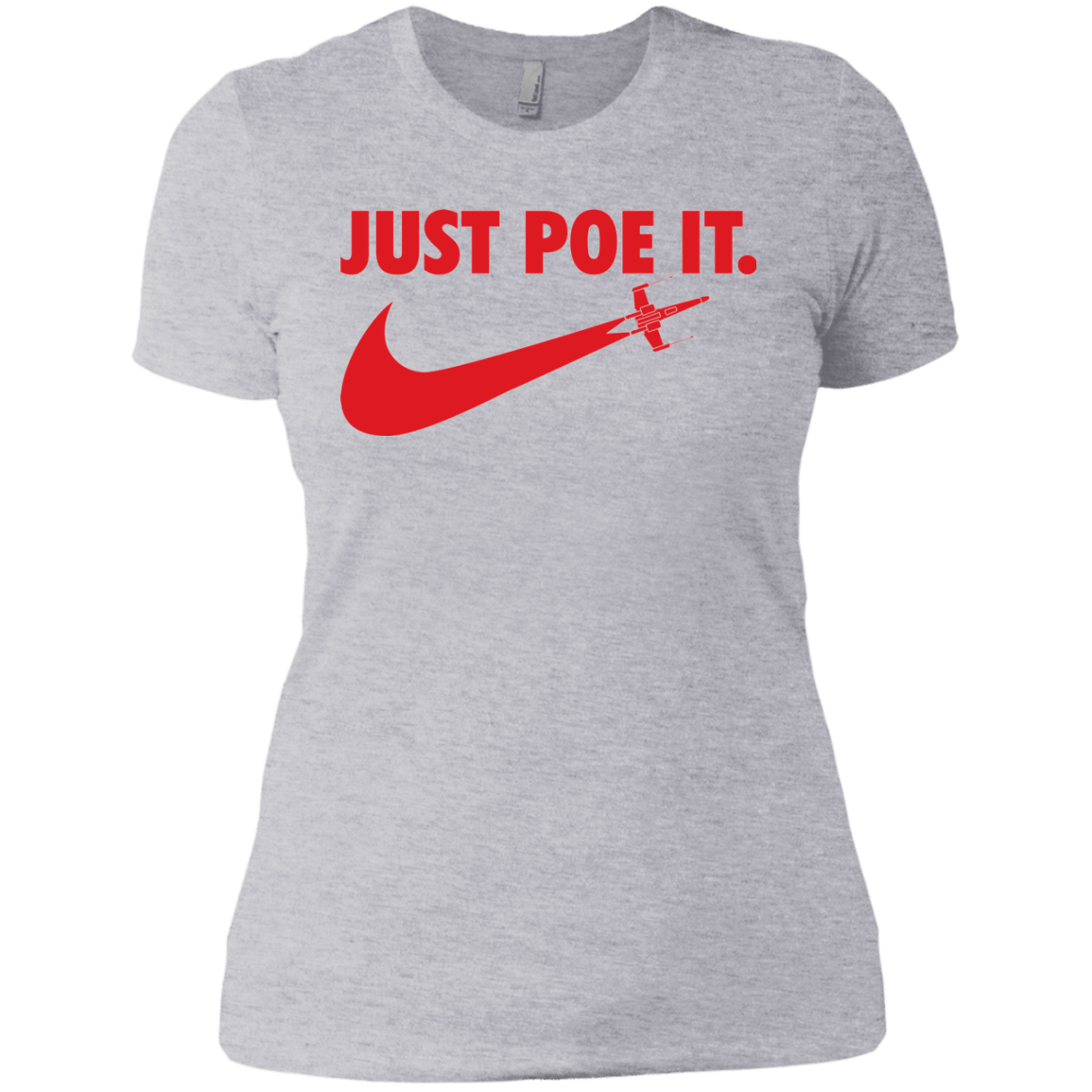 T-Shirts Heather Grey / X-Small Just Poe It Women's Premium T-Shirt