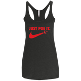 T-Shirts Vintage Black / X-Small Just Poe It Women's Triblend Racerback Tank