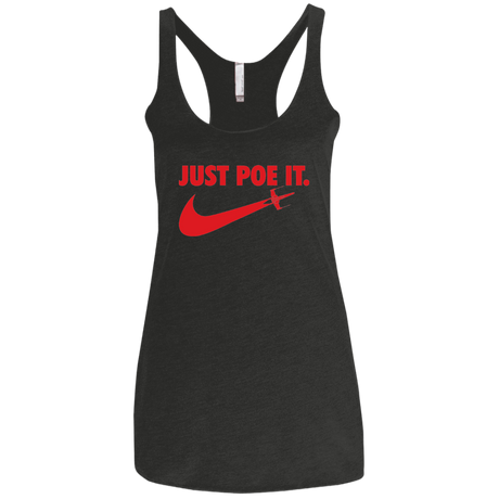 T-Shirts Vintage Black / X-Small Just Poe It Women's Triblend Racerback Tank