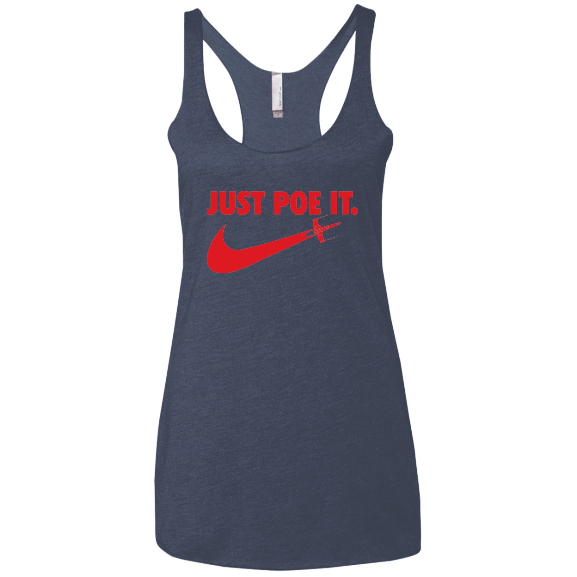 T-Shirts Vintage Navy / X-Small Just Poe It Women's Triblend Racerback Tank