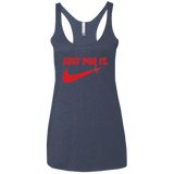T-Shirts Vintage Navy / X-Small Just Poe It Women's Triblend Racerback Tank