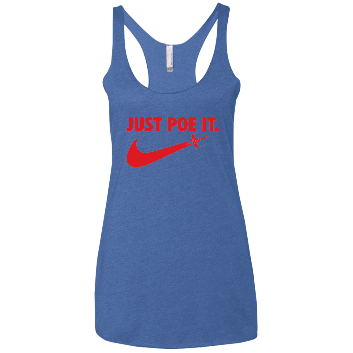 T-Shirts Vintage Royal / X-Small Just Poe It Women's Triblend Racerback Tank