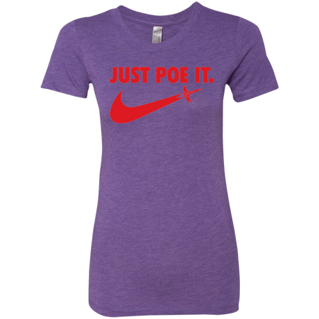 T-Shirts Purple Rush / Small Just Poe It Women's Triblend T-Shirt