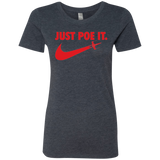 T-Shirts Vintage Navy / Small Just Poe It Women's Triblend T-Shirt