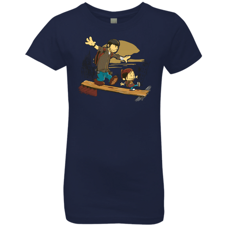 T-Shirts Midnight Navy / YXS Just the 2 of Us Girls Premium T-Shirt