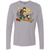 T-Shirts Heather Grey / Small Just the 2 of Us Men's Premium Long Sleeve