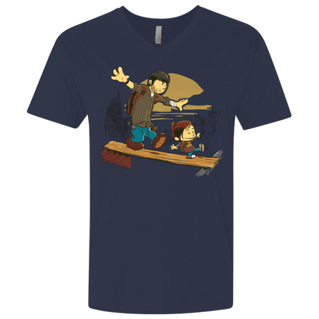 T-Shirts Midnight Navy / X-Small Just the 2 of Us Men's Premium V-Neck