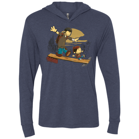 T-Shirts Vintage Navy / X-Small Just the 2 of Us Triblend Long Sleeve Hoodie Tee